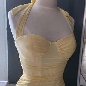 Windsor Baby Yellow Halter Dress